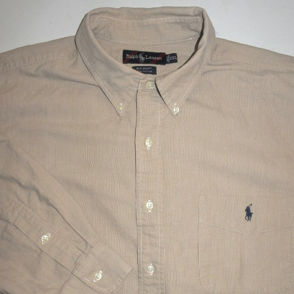 Mens XXL Ralph Lauren LS THE BIG SHIRT
